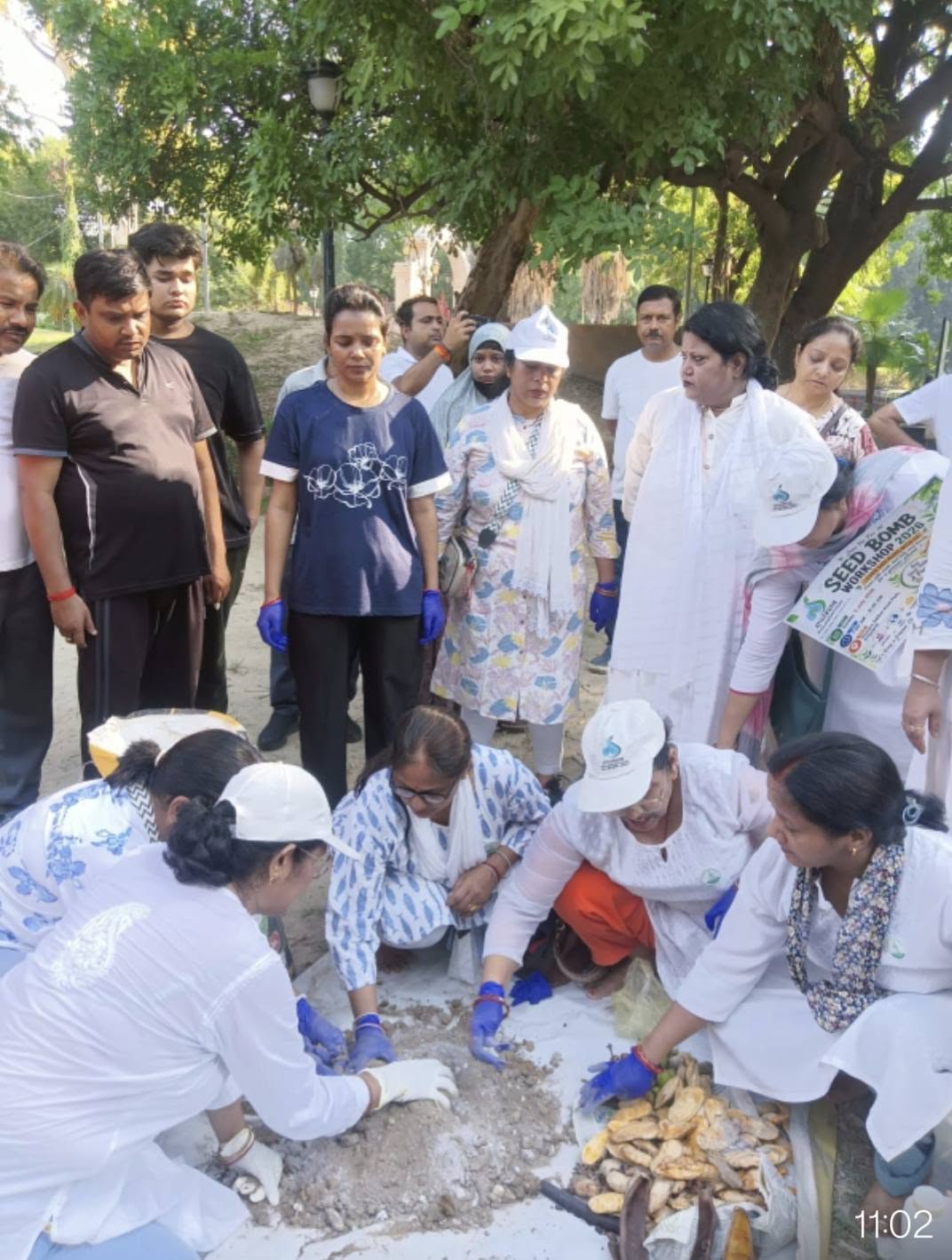 Atharvan Foundation Holds Successful Seed Bomb Workshop at Chandrashekhar Azad Park