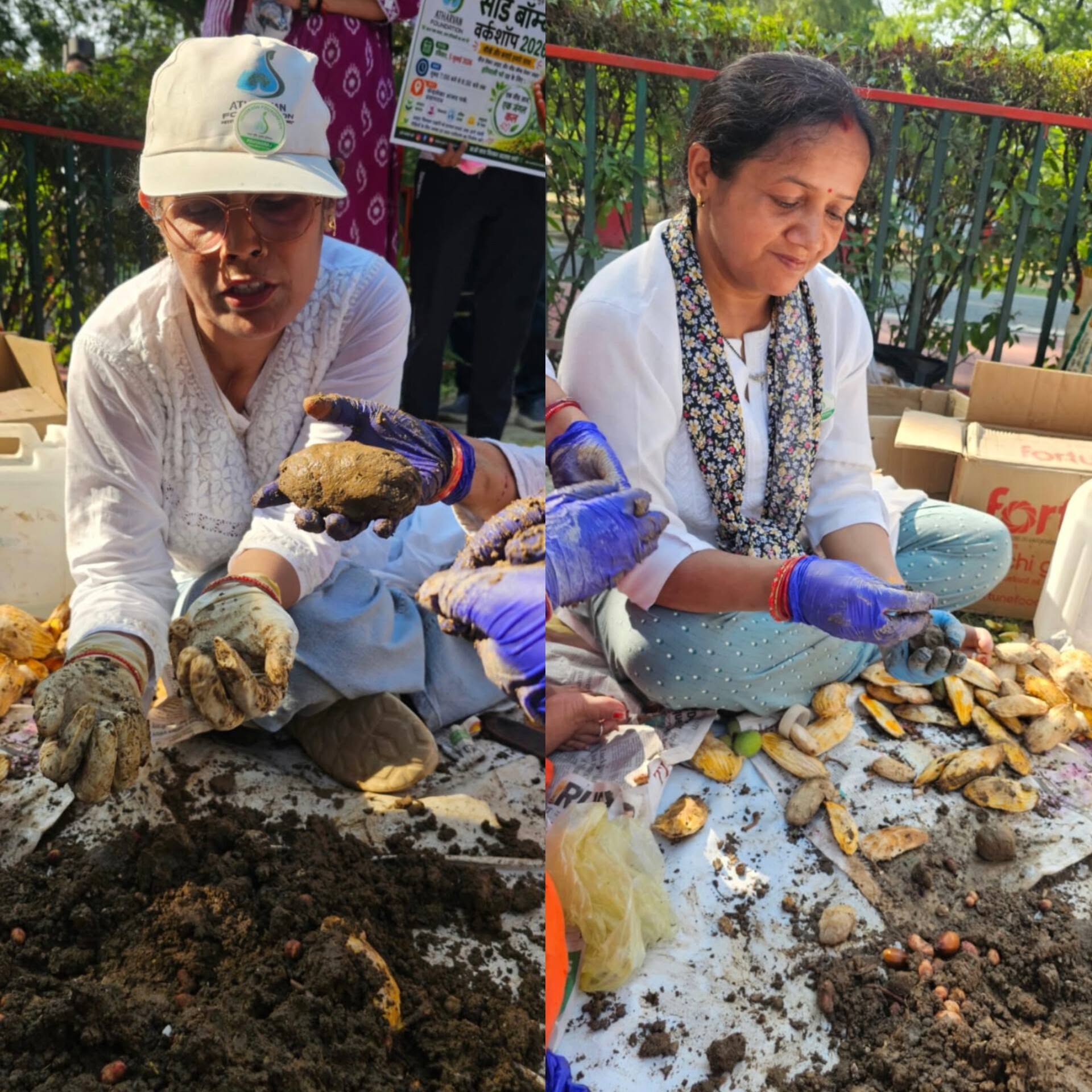 Atharvan Foundation Holds Successful Seed Bomb Workshop at Chandrashekhar Azad Park