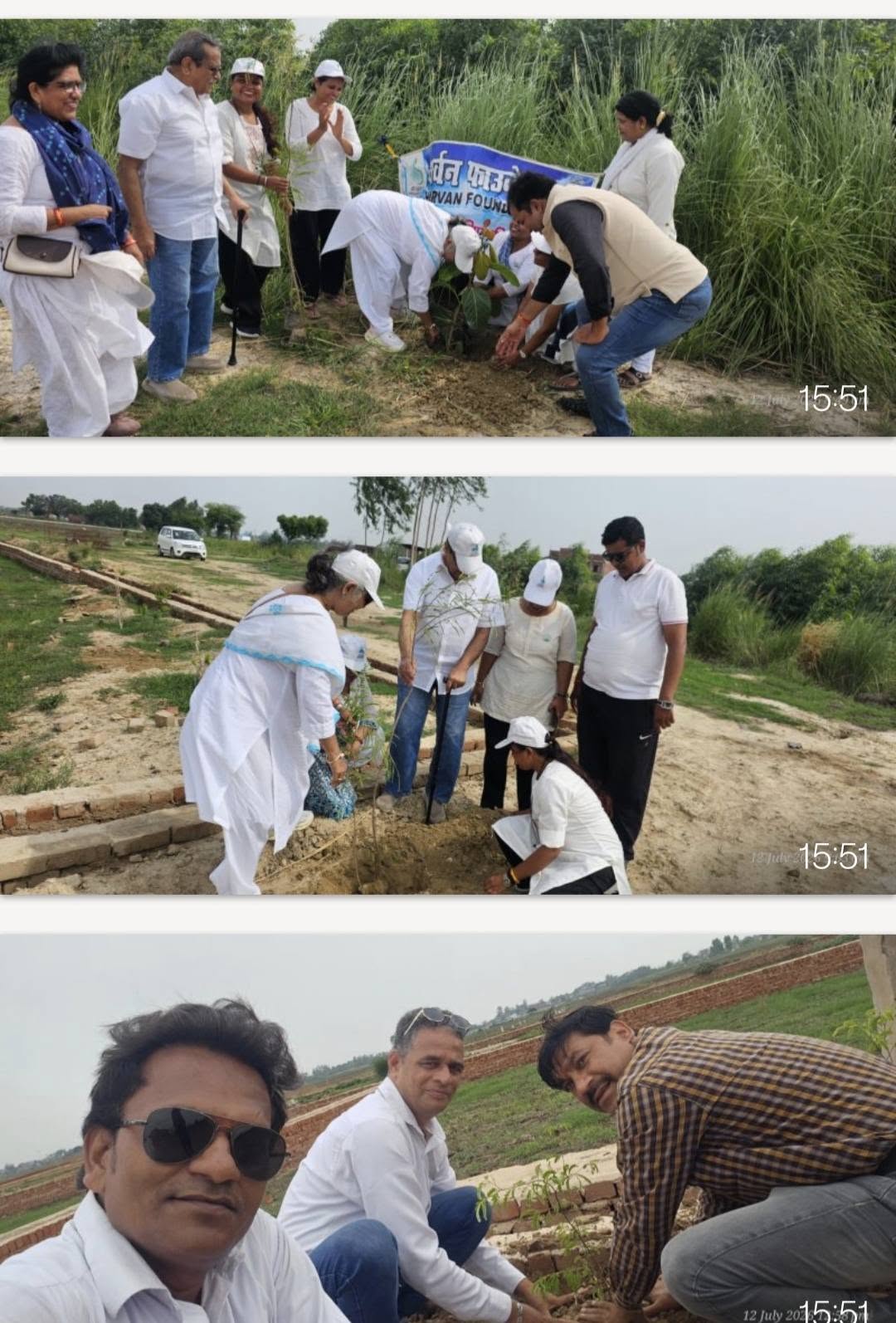 Dr Kiran Malik and Dr UK Ghosh of Atharvan Foundation Celebrate Their Silver Wedding Anniversary with a Tree Plantation Drive