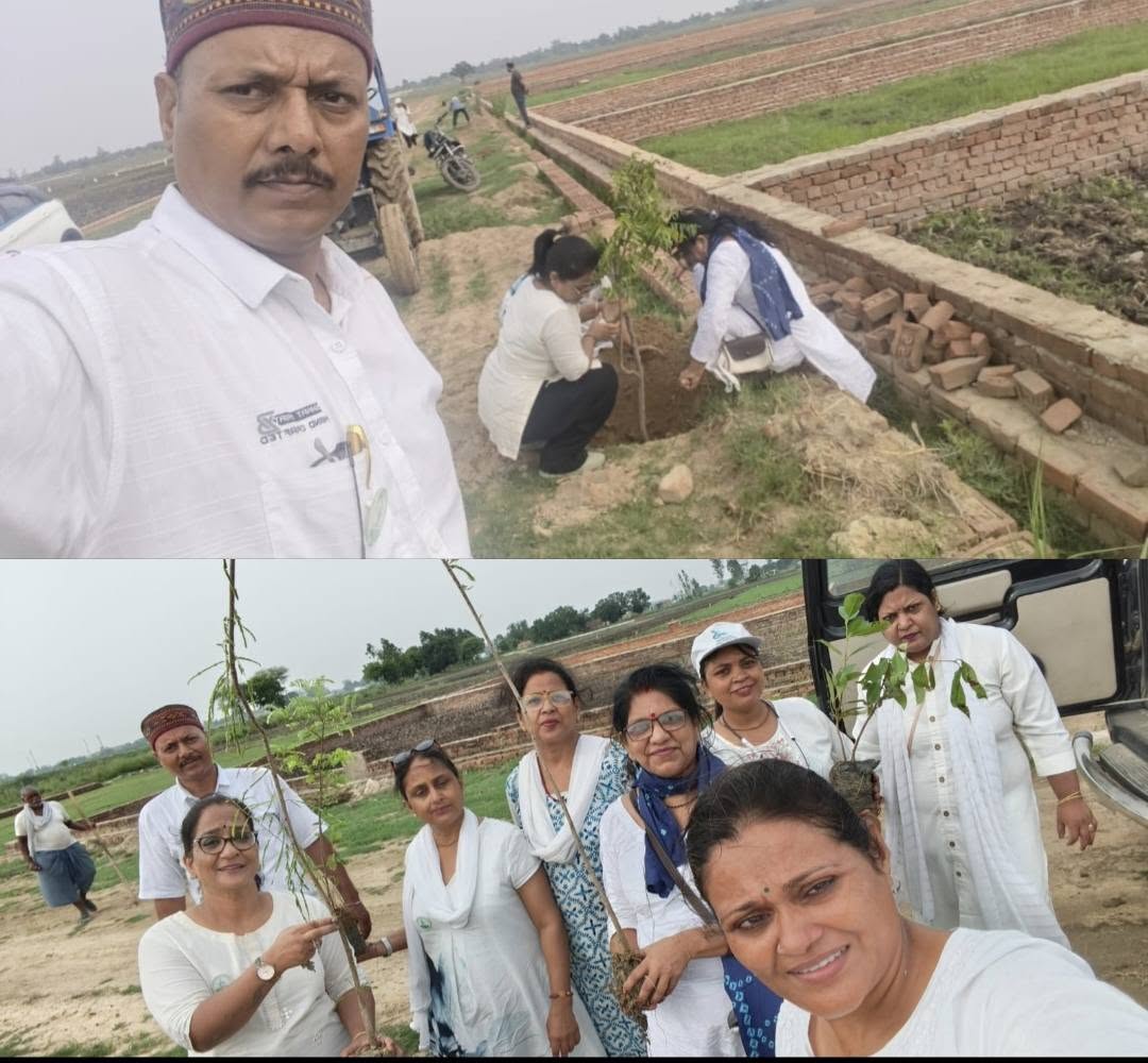 Dr Kiran Malik and Dr UK Ghosh of Atharvan Foundation Celebrate Their Silver Wedding Anniversary with a Tree Plantation Drive